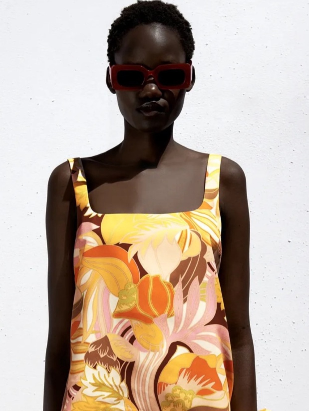Zara Tropical Floral Tank Top